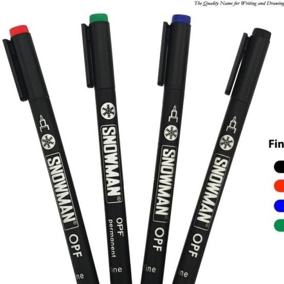 

Bos Snowman Spidol Opf Permanent/ Marker Permanen/ Plastik/ Kaca