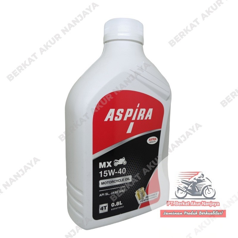 Oli Motor Non matic 15W-40 Oli Aspira 0,8L Oli Bebek