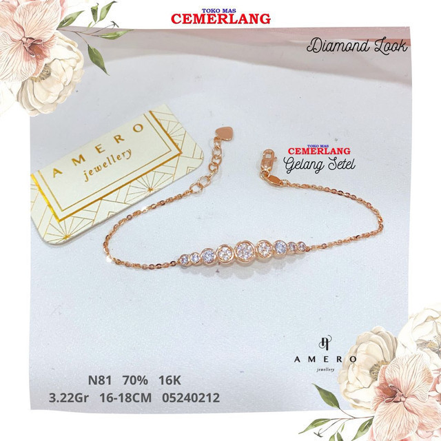 GELANG AMERO FASHION 700 16K 16-18CM 3.22 05240212