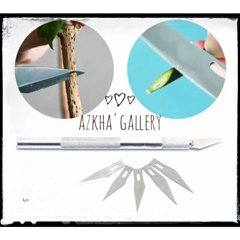 

PROMO AKHIR TAHUN READY Pen Cutter Set + Reffil 5 Knife pisau Cutting COD