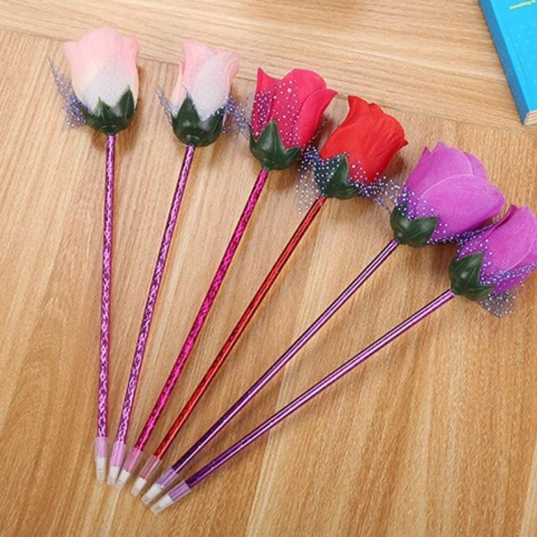 

TERMURAH 1 pcs pulpen gel karakter bunga COD