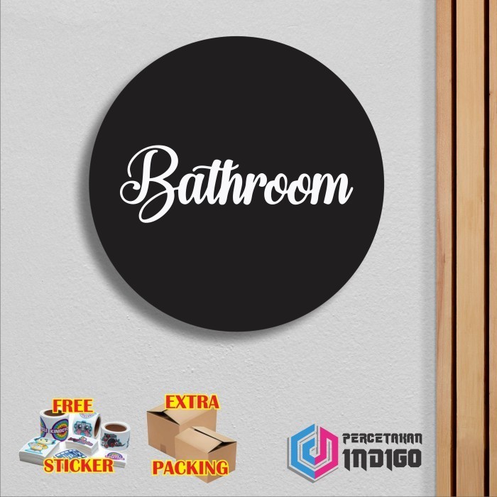 

Promo Papan tanda sign board Bulat Bathroom Elegan