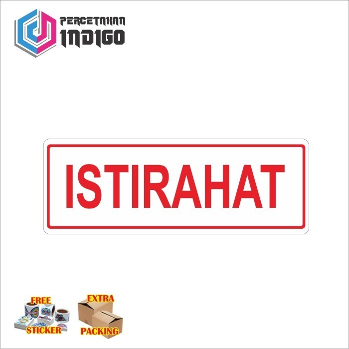 

Grosir sign papan akrilik acrylic istirahat Elegan