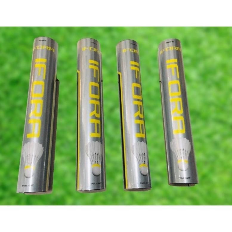SALE SHUTTLECOCK IFORA KUNING/KOCK BADMINTON/KOCK PEMULA/KOCK ANAK - Brbr