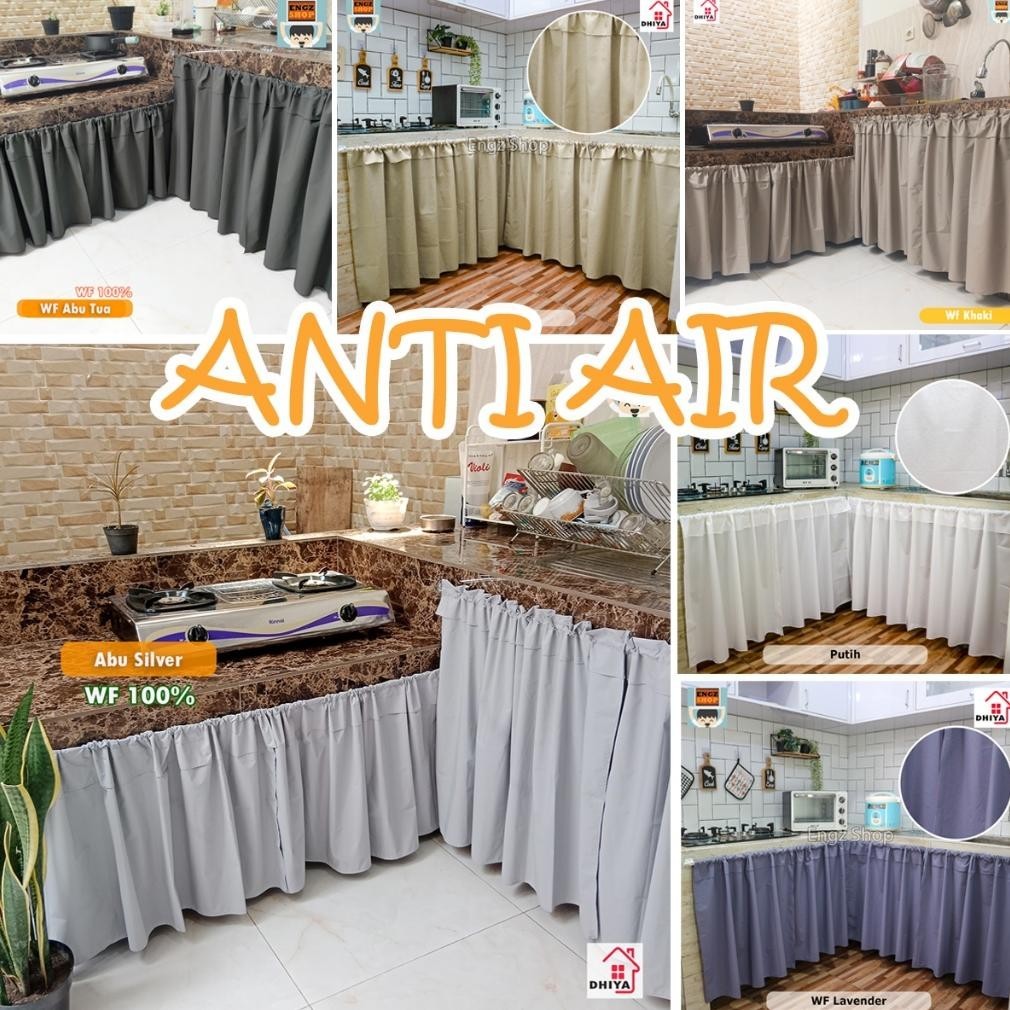 fb-43 Gorden Dapur Waterproof / Gorden Kolong Dapur Anti Air Sale