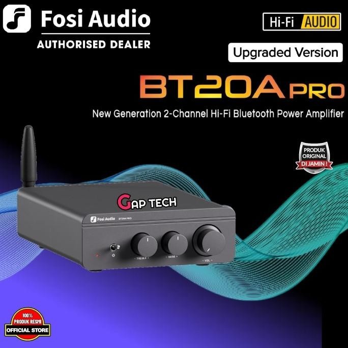 Fosi Audio BT20A Pro 2-Channel Hi-Fi Bluetooth Power Amplifier