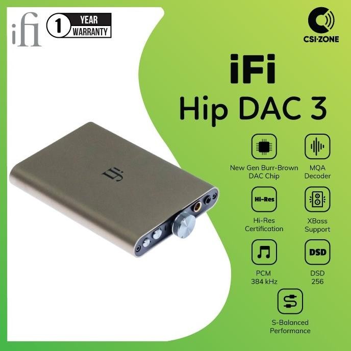 IFI Hip DAC 3 Portable Hi-Res DAC / Headphone Amplifier
