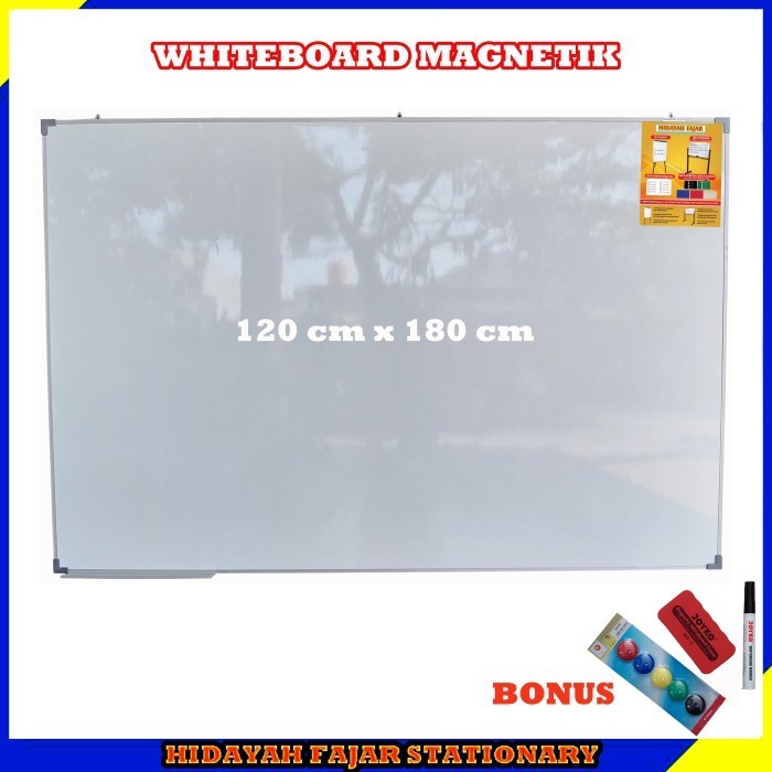 

Papan Tulis Magnet 120 x 180 WhiteBoard / Papan Tulis Gantung