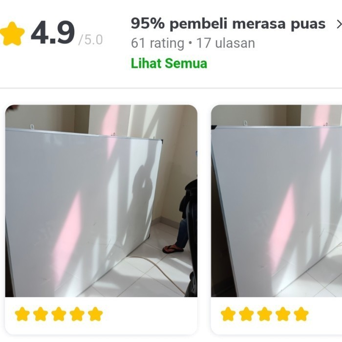 

White Board 120X 180 Cm Terlaris