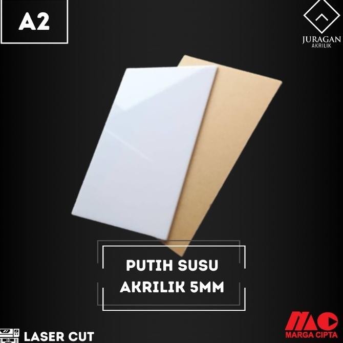 

READY Akrilik Putih Susu A2 5mm