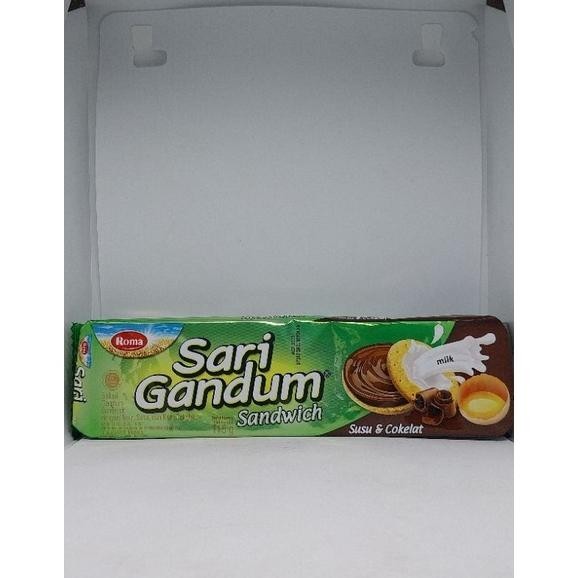 

Ready Sembako Roma Sari Gandum Sandwich Susu & Coklat 115G