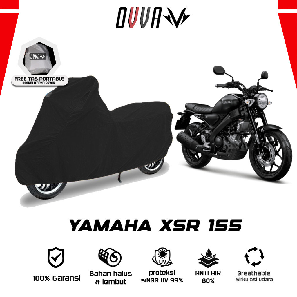 Cover Motor Yamaha XSR155 / Sarung Motor Yamaha XSR 155 / Selimut Motor XSR155 / Pelindung Motor Yam