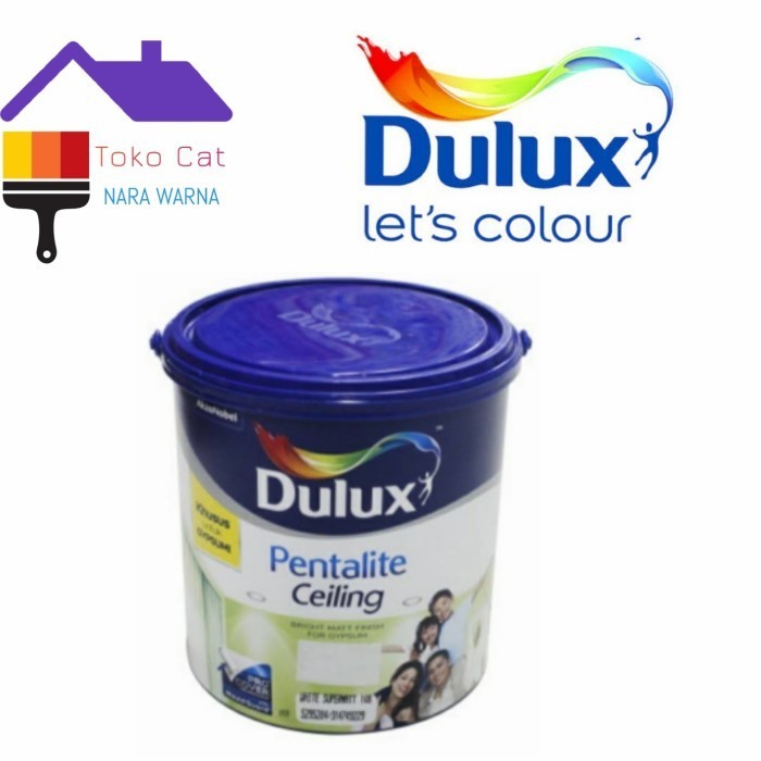DULUX PENTALITE CELLING Cat Khusus Plaffon White Super matt 5kg