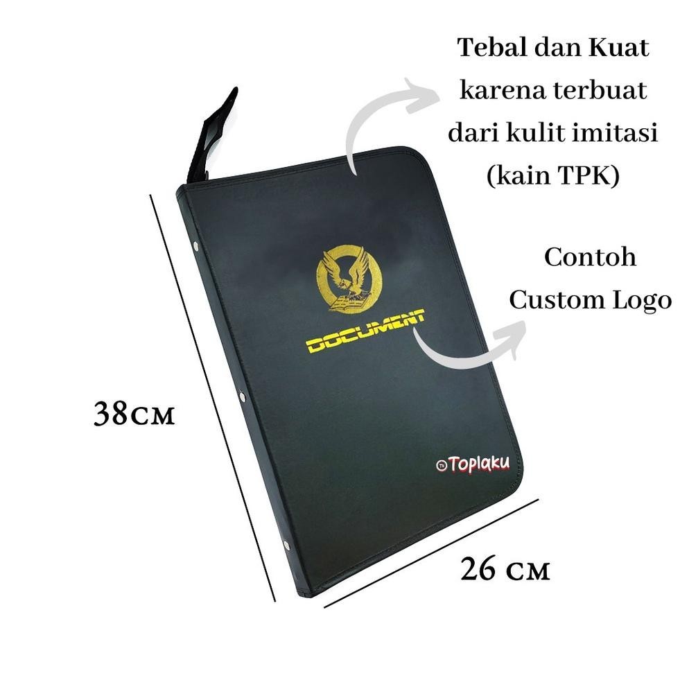 

ORIGINAL TOPLA Dokumen Keeper 888 Map Ijazah Resleting Kulit Anti Air Isi 20 Lembar Map File Resleting Map Dokumen DK 888 Document Keeper File ul-64