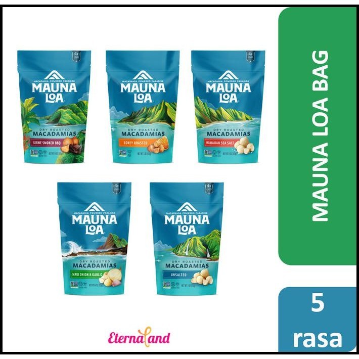

Mauna Loa Macadamias Bag - Kacang Macadamia Impor Usa