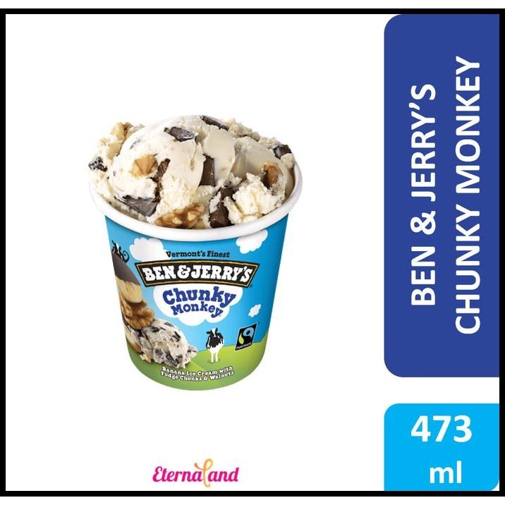 

Ben & Jerry Chunky Monkey Ice Cream - Es Krim Ben N Jerry