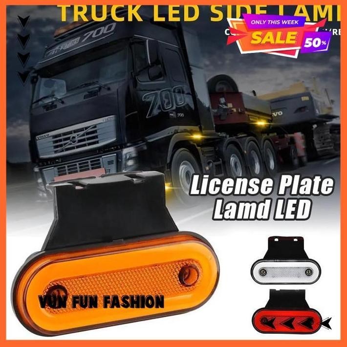 LAMPU LED BAK SAMPING BELAKANG SIDE LAMPU MARKER MOBIL TRUK / BUS/ BOX 24 VOLT 12 VOLT AWET ANTI AIR