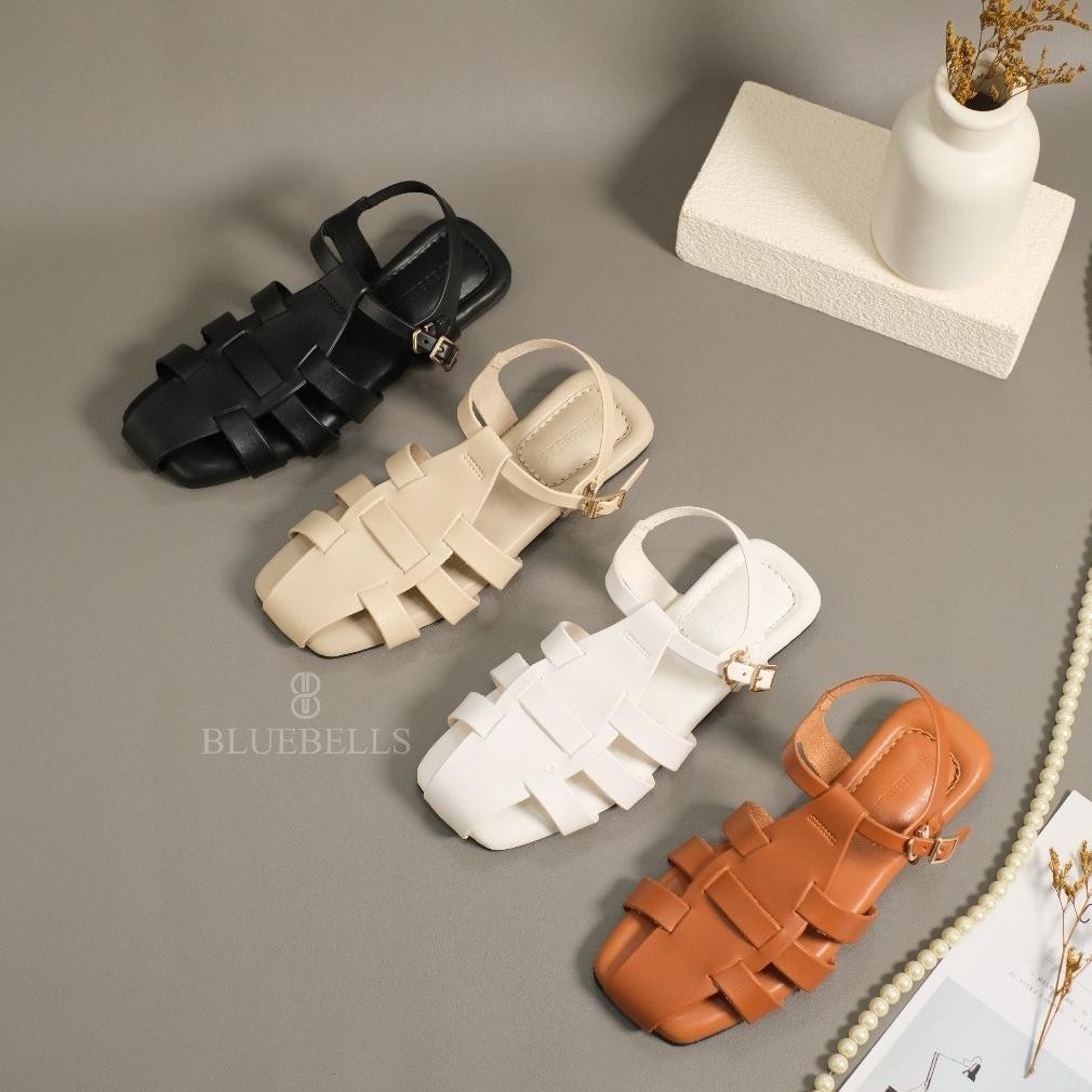 Sandal Flat Wanita Bluebells Chicago Sendal Lucu Tersedia Size 3641 Sandal Wanita Kekinian