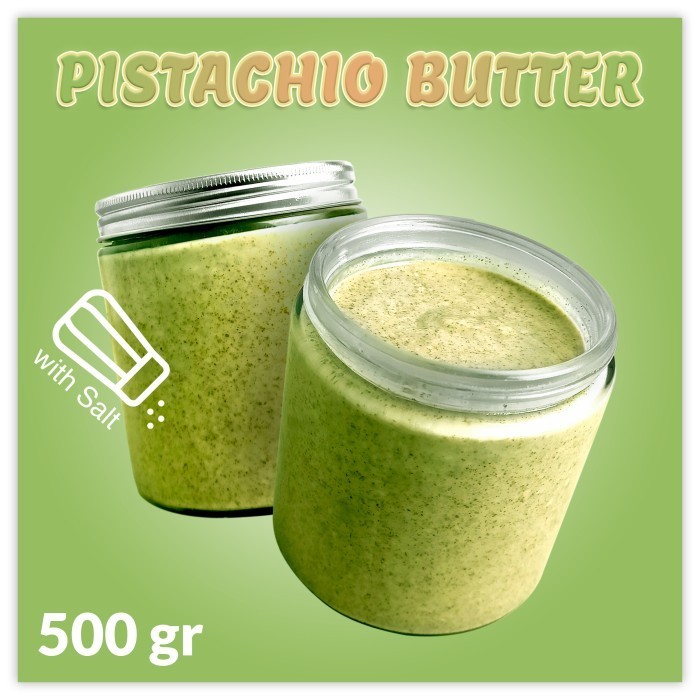 

TERBATAS 500gr Pistachio Butter Salty ( 1% Salt ) - Selai Pistachio Asin