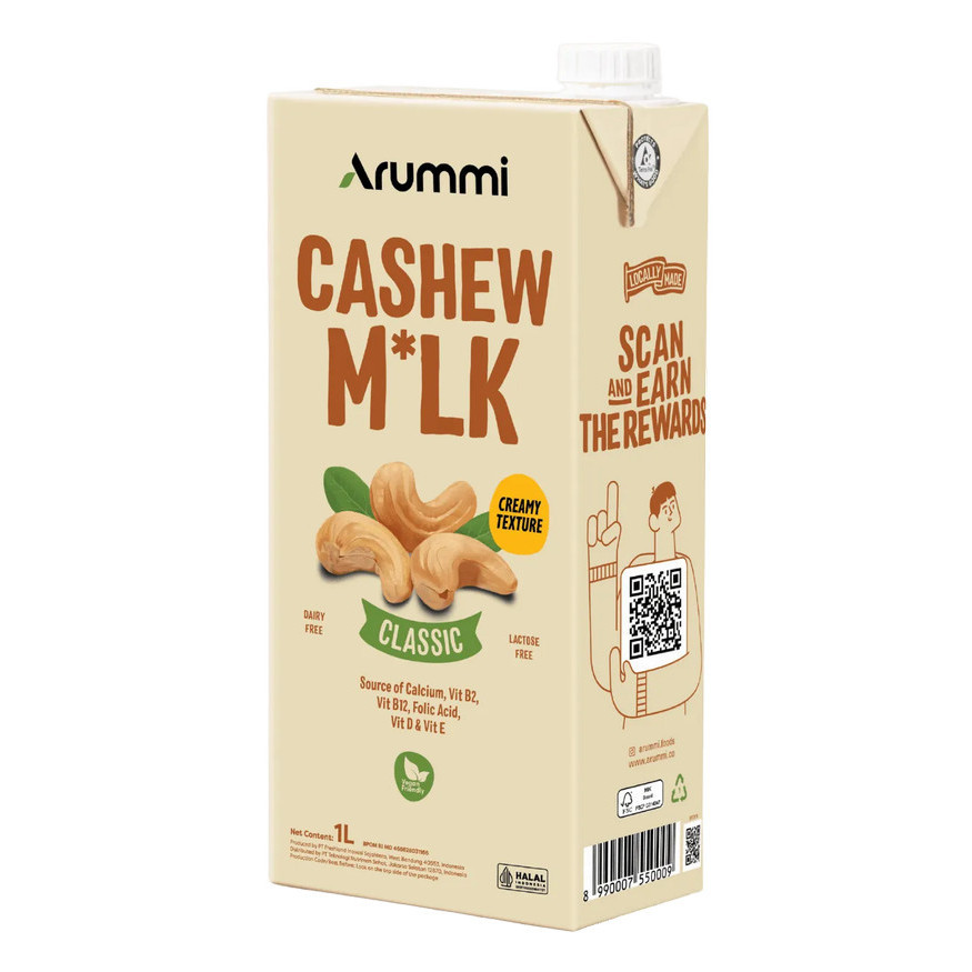 

BIG SALE Arummi Cashew Milk Drink 1 Liter Minuman Susu Kacang Mede 1L
