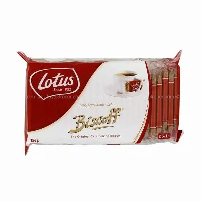 

BERMUTU Lotus Biscoff Biscuit Original 156gr Caramelised Biskuit Caramel 25pcs