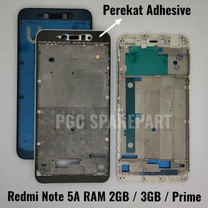 ORI FRAME BEZZEL TULANG TENGAH XIAOMI REDMI NOTE 5A RAM 2GB 3GB PRIME