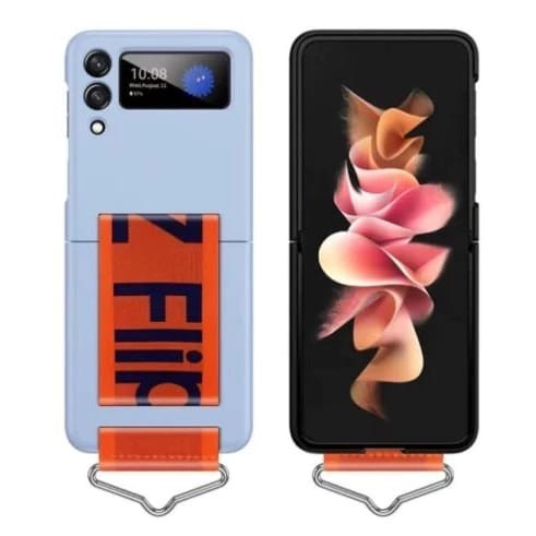 PROMO Finger Strap Matte Hard Case Samsung Galaxy Z Flip 6 Flip 5 Flip 4 Flip 3 5G Hard Casing Tali