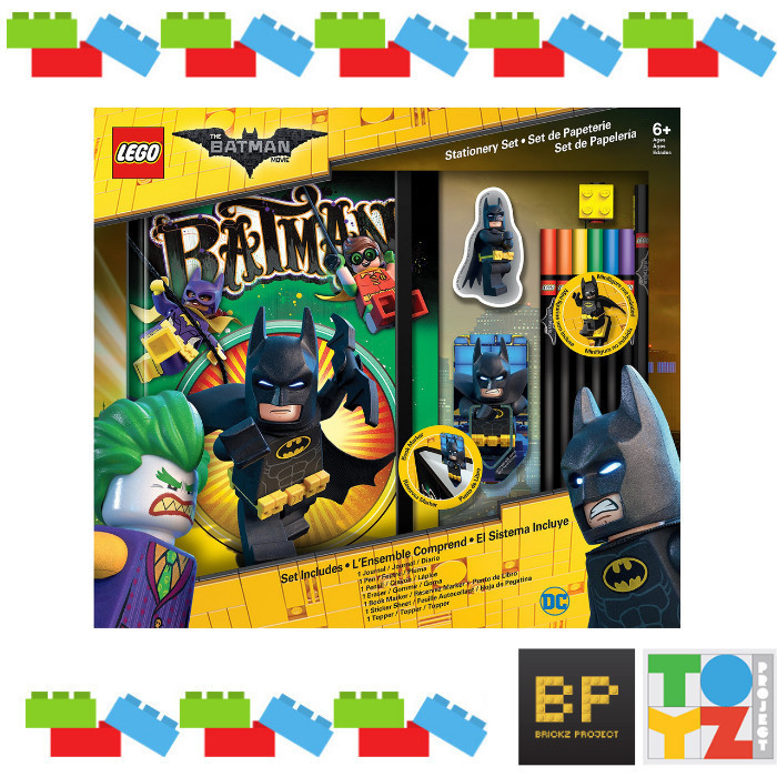 

LEGO LG51749 Batman Movie Stationery set 12 Pieces book pencil eraser