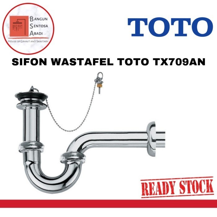 Produk PEMBUANGAN WASTAFEL TOTO TX709AN / SIFON LEHER ANGSA TOTO / WASTAFEL