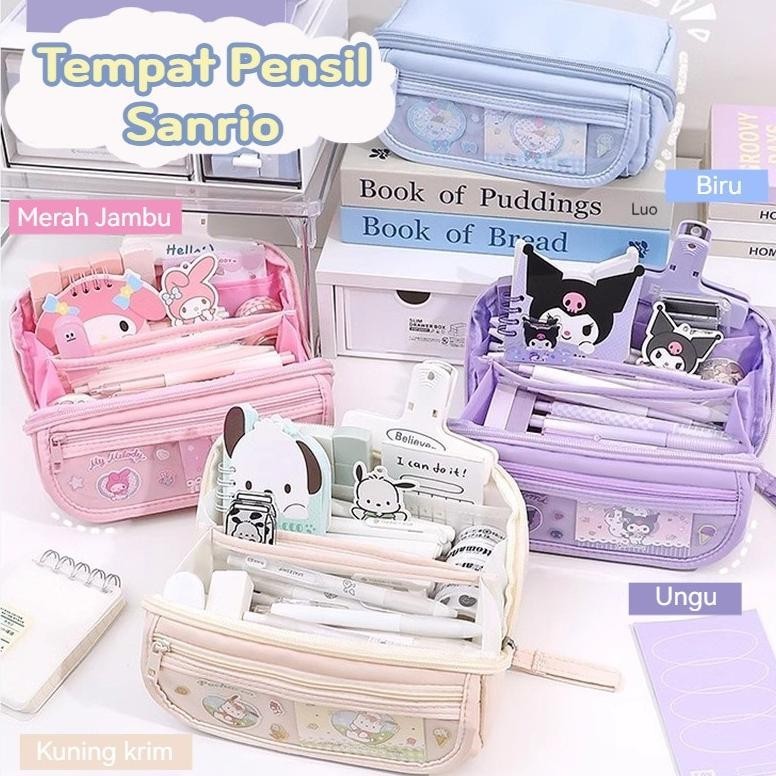 

yt- Sanrio Lucu Pena Tas Karakter Anime Berkapasitas Besar Tempat Pensil Melody Kuromi Cinnamoroll Alat Tulis Pensil Kasus Viral
