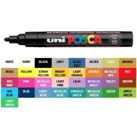 

aq-54 Uni POSCA PC-5M Marker Pen - Medium Tip Part 2 Viral