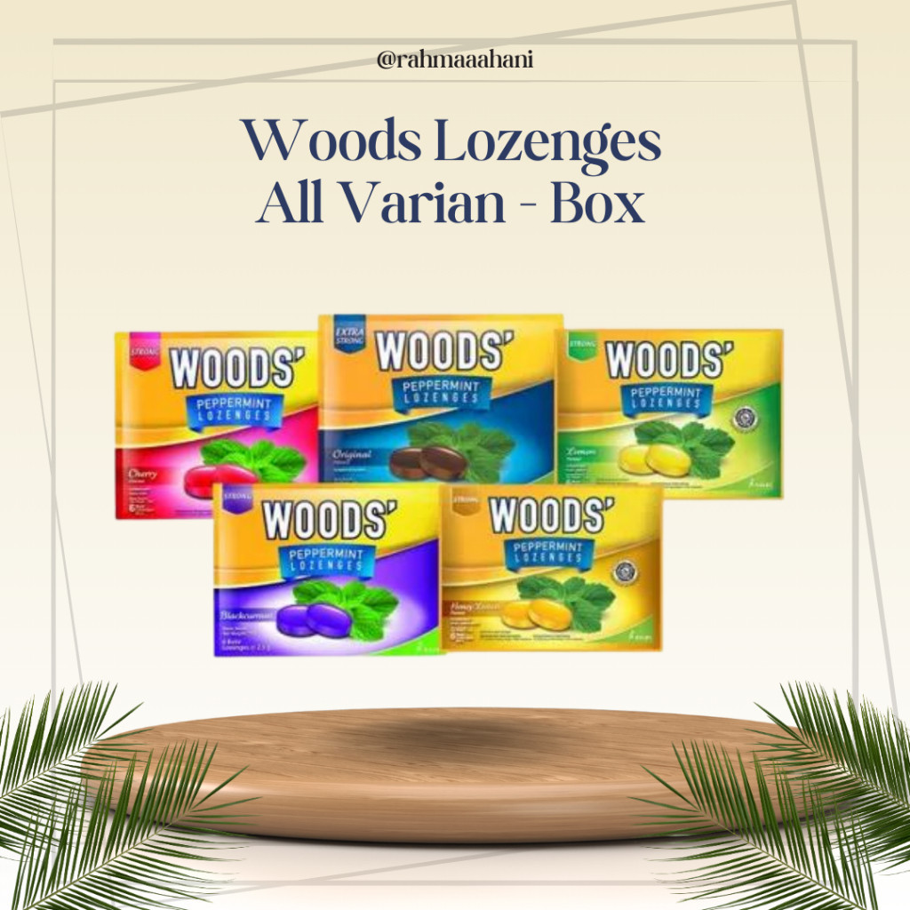 

[] 8.8 1 BOX Wood Lozenges Lengkap All Varian