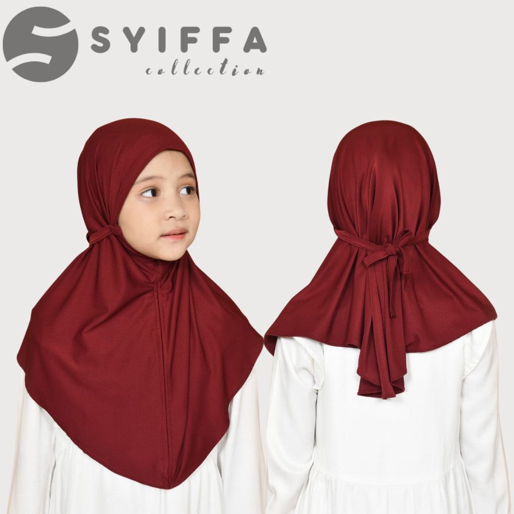 SYIFFA - Jilbab Anak tk Bergo Jersey Jilbab Anak Perempuan sd usia 6 12 Tahun