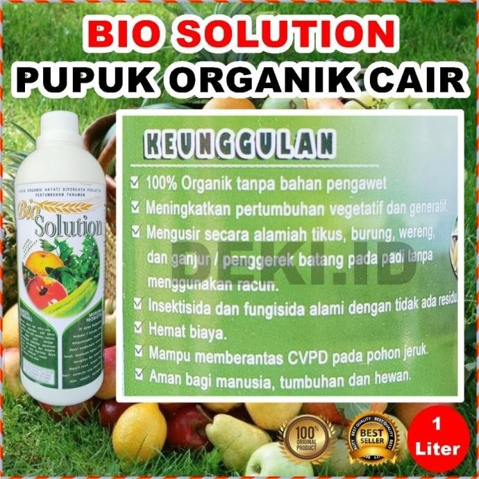 Bio Solution 1 L Pupuk Organik Cair POC Asam Amino Tanaman