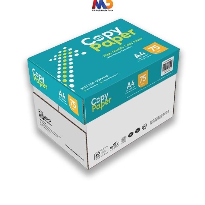 

Terlaris Copy Paper Kertas Fotocopy 75 Gsm A4 - 1 Box = 5 Rim Ready Stok