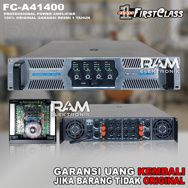 Power Amplifier FIRSTCLASS FC A41400 | FIRST CLASS FC A 41400 Original 4 x 1400 Watt