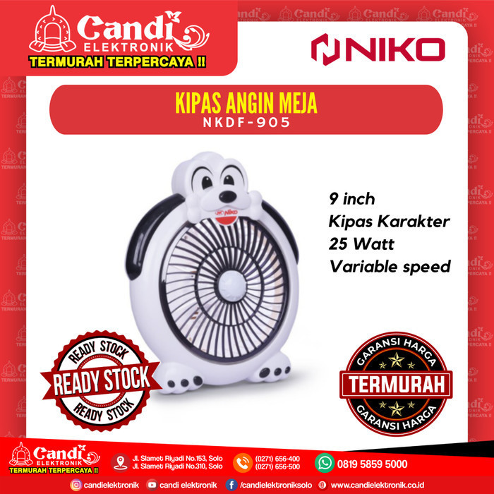 Kipas Angin Meja Karakter Goofy Niko Nkdf-905