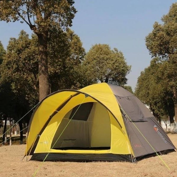 {DianShop} Tenda Camping NSM 4.0 Double Layer Great Outdoor  Kapasitas 4 - Kuning Great Outdoor Limi
