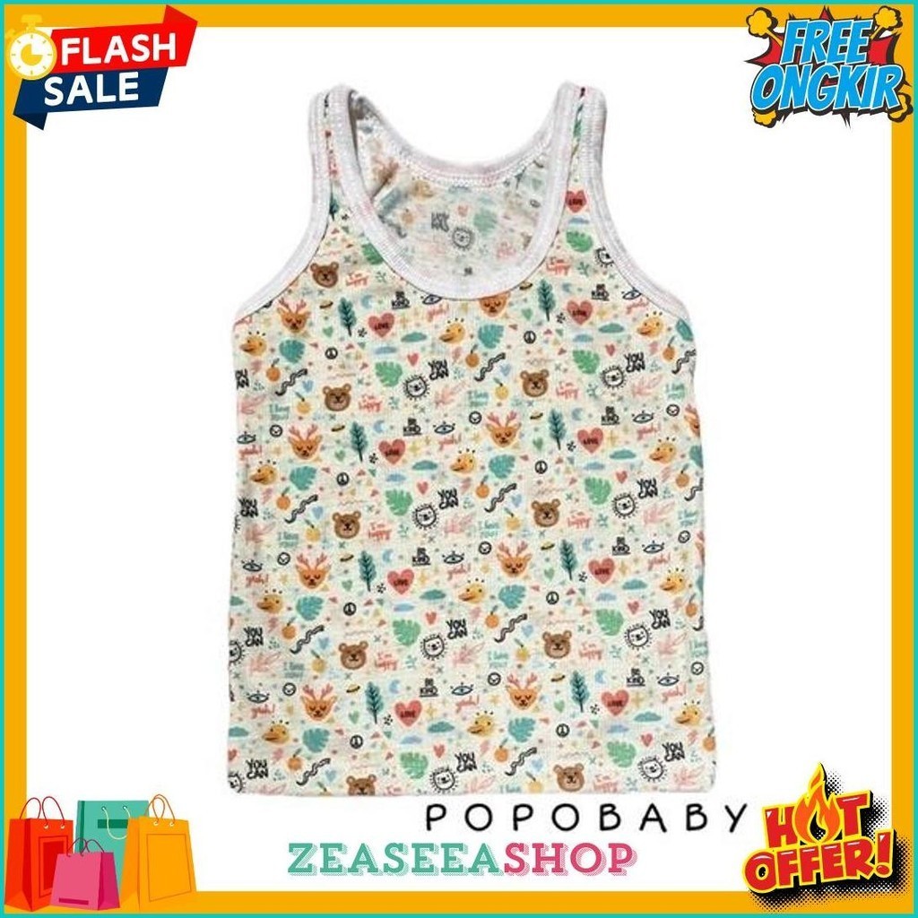 12Pcs/1Lusin Kaos Dalam Bayi/Singlet Bayi Full Print Sni (Lusinan) (Lagi Diskon)