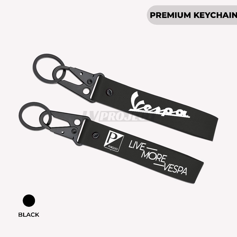 Murah Meriah Keychain Live More Vespa Classic Gantungan Kunci Aksesoris Sepeda Motor Matic Viral