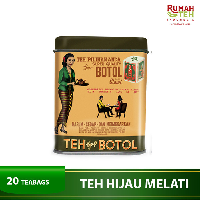 

Secrenada - Teh Celup Cap Botol Hijau Aroma Melati Vintage 20 Bags - Floating Bag