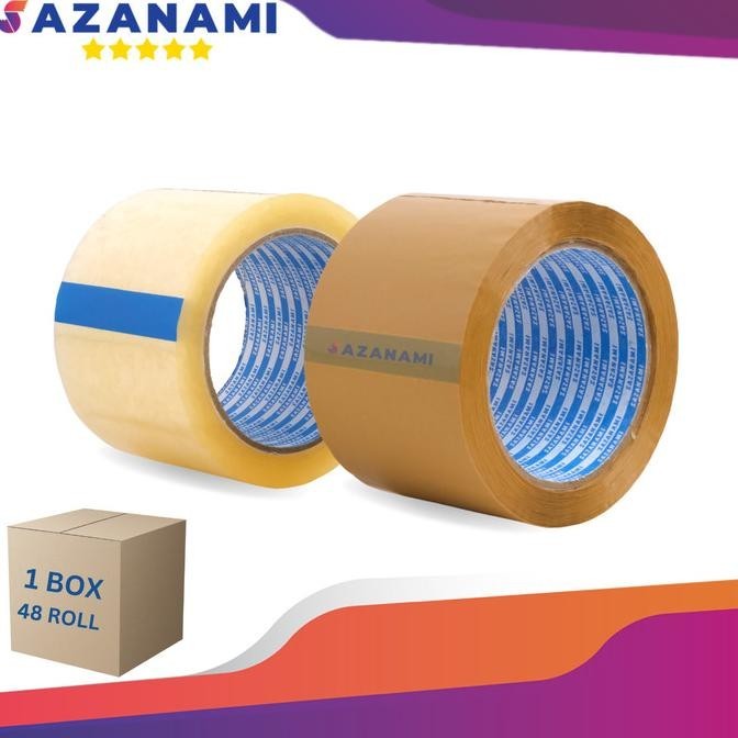 

Terbaru 1 BOX LAKBAN BENING COKLAT 3" X 100 YARD LAKBAN SAZANAMI 72MM JNE JTR saz4 Kualitas Baik