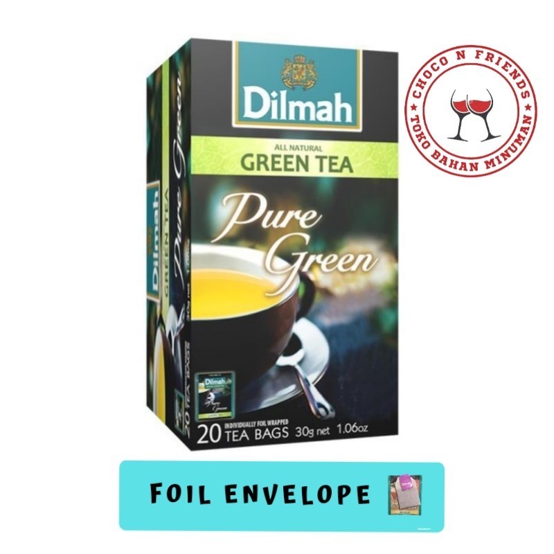 

Teh Dilmah Pure Green | Dilmah Pure Green Foil Envelope 20 S