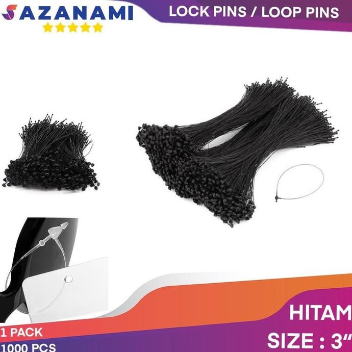 

Baru 1000 PCS LOCK PINS LOOP PINS TALI HANG TAG TALI BAJU saz4 Diminati Banget