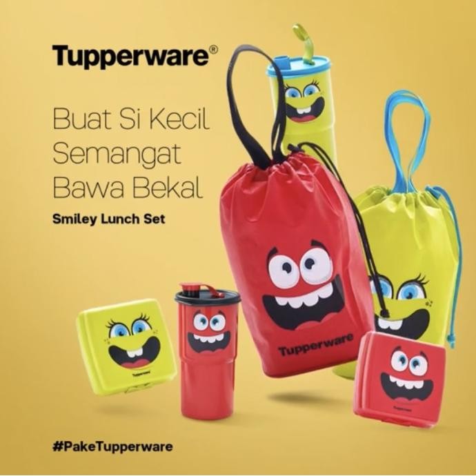 Tempat makan dan minum anak Tupperware Transformer Lunch set BRS