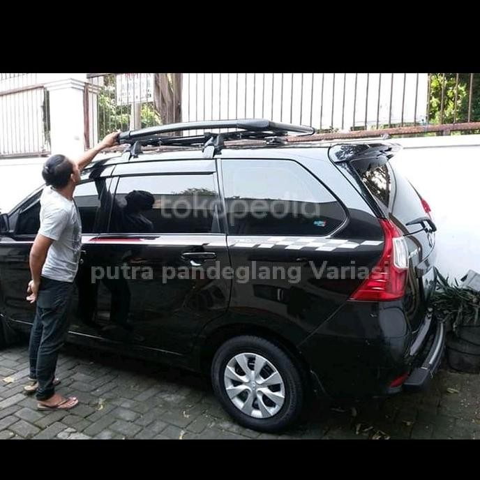 Roof Rak Bagasi Atas + Cross Bar Mobil Calya /Sigra Merek Sun Rack