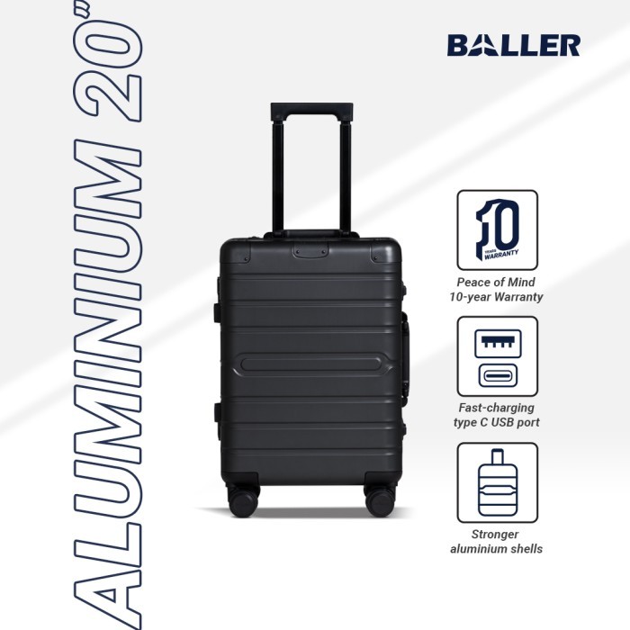 NEW SERIES BALLER KOPER ALUMINIUM 20 INCH - GREY ORIGINAL QUALITY