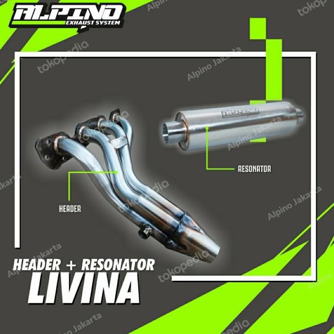 Header livina 41 alpino exhaust resonator alpino exhaust