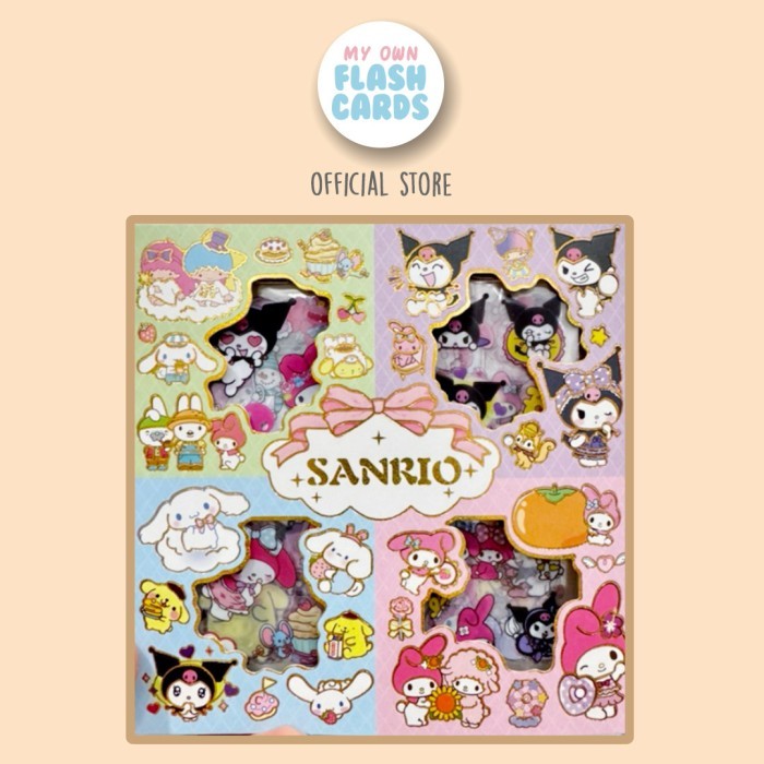 

Best Item! Sticker Mix Sanrio Character 100 pcs Waterproof PET Decoration Cute Murah