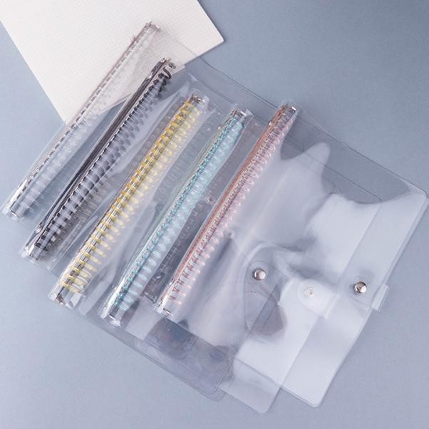 

er-79 Binder Bahan PVC RING Warna PASTEL A5 B5 / map Binder Plastik ring 20 dan 26 lubang Premium